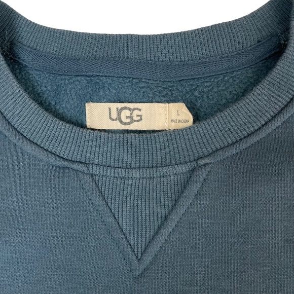 UGG Men’s Lightweight Harland Crewneck Pullover Fleece Sweatshirt Large - Picture 7 of 13